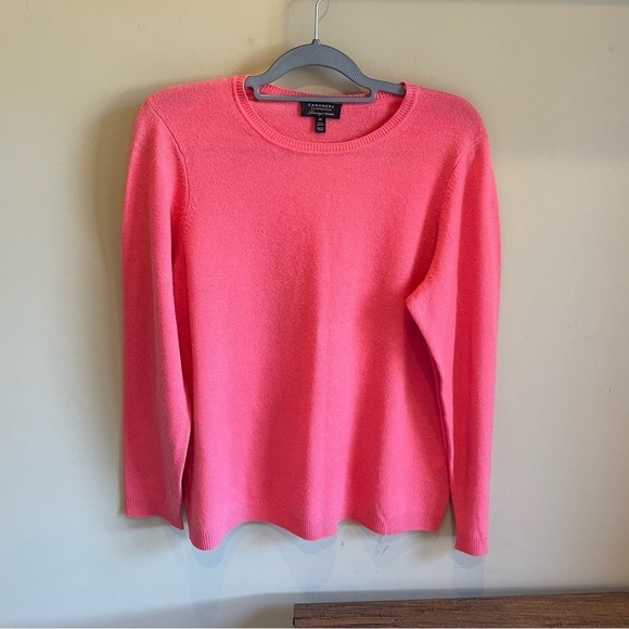 Charter Club Cashmere Sweater Peachy Orange - Picture 5 of 9